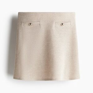 H&M Beige Knit Mini Skirt